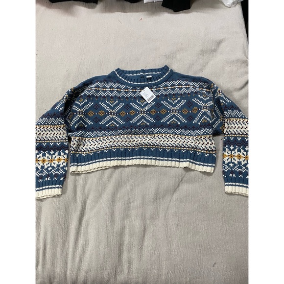 Cropped wool sweater - Picture 1 of 4